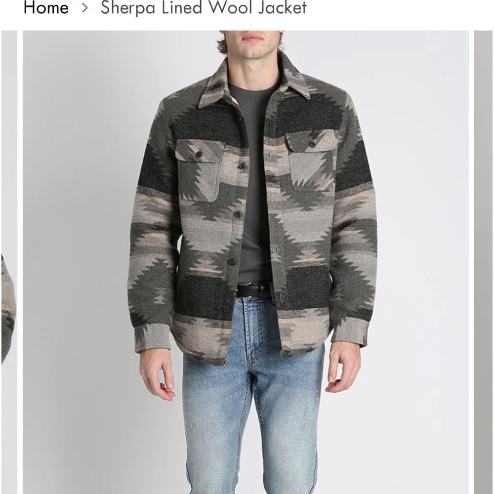 NWT Jachs New York Wool Blend Sherpa Lined Jacket Size S - Picture 3 of 15